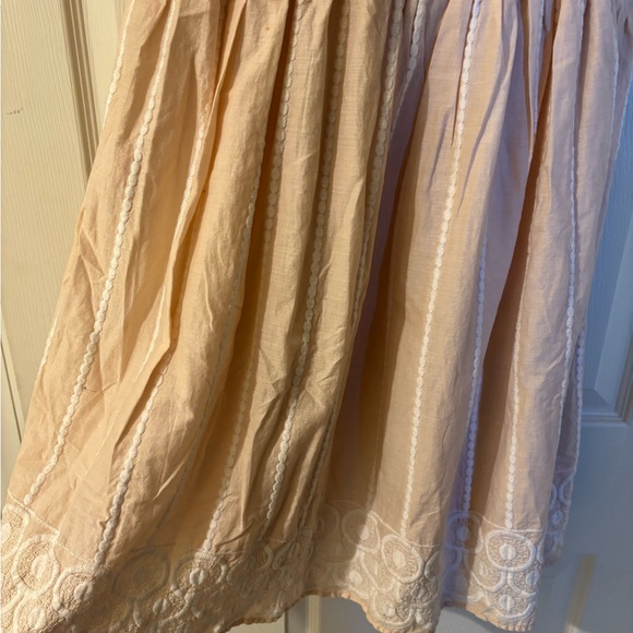 H&M Strapless White and Coral Eyelet Dress Size 8 NWT - Picture 4 of 11